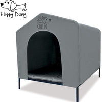 Floppy Dawg Elevated Dog Shelter. Ideal para uso en interiores o exteriores. Hecho de tela Oxford resistente al agua. El refugio para mascotas es fácil de montar, ligero y portátil. - BESTMASCOTA.COM