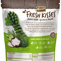 Merrick Fresh Kisses Double-Brush Coconut+Botanical Oils Grain Free Dental Dog Treats - BESTMASCOTA.COM