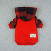 Fitwarm - Ropa para mascotas con capucha y capucha, color rojo - BESTMASCOTA.COM