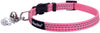 Collar de seguridad de nailon reflectante para gato, collar ajustable, con campanilla y y adorno de huella de la marca Bingpet - BESTMASCOTA.COM