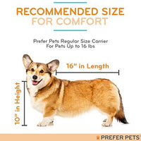 Prefer Pets diseño de huellas de privacidad Pet Carrier - BESTMASCOTA.COM