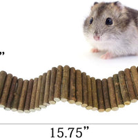 Rat Bendy larga suspensión Bridges,Guinea Pig Túnel flexible,Gerbil rampa de madera, jaula de chinchilla escalera grande, madera natural masticables juguetes para animales pequeños, roedores, ratón, erizo, hámster enano - BESTMASCOTA.COM