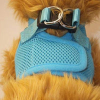 Arnés para perros de malla suave, cómodo para razas pequeñas, cachorros, juguetes, de 2 a 16 lb, en color rosa bebé, azul, negro, rojo, camuflado en tamaño pequeño, mediano, grande y extra grande - BESTMASCOTA.COM