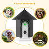 Humutan - Dispositivo antiladrido, controlador ultrasónico de corteza para perros, impermeable, sistema de control antiladridos para exteriores en forma de casa de pájaros - BESTMASCOTA.COM
