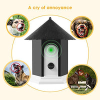 Humutan - Dispositivo antiladrido, controlador ultrasónico de corteza para perros, impermeable, sistema de control antiladridos para exteriores en forma de casa de pájaros - BESTMASCOTA.COM