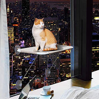 LsaiFater All Around 360° Sunbath and Lower Support Safety Iron Cat Window Perch, Cat Hammock Window Seat for Any Cats - BESTMASCOTA.COM