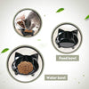 Cuencos de comida para gatos, de cGy, antideslizantes, para mascotas, cuencos de agua poco profundos, para gatos, cuencos anchos para aliviar el estrés, la fatiga, para mascotas, para perros, gatos, conejos - BESTMASCOTA.COM