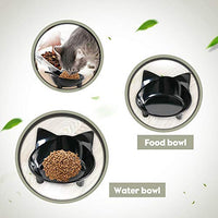 Cuencos de comida para gatos, de cGy, antideslizantes, para mascotas, cuencos de agua poco profundos, para gatos, cuencos anchos para aliviar el estrés, la fatiga, para mascotas, para perros, gatos, conejos - BESTMASCOTA.COM