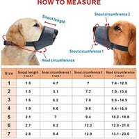 Idepet - Juego de bozales para perro, 5 unidades, cubierta ajustable para boca de perro, bozales antimordeduras para perros pequeños, medianos y grandes - BESTMASCOTA.COM