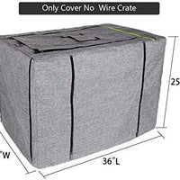 Petsfit Durable Double Door Polyester Dog Crate Cover with Mesh Window - BESTMASCOTA.COM