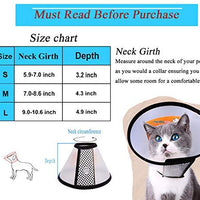 Supet Cat Cone Adjustable Pet Cone Pet Recovery Collar Comfy Pet Cone Collar Protective Collar for After Surgery Anti-Bite Lick Wound Healing Safety Practical Plastic E-Collar for Cats Puppy Rabbit - BESTMASCOTA.COM