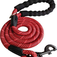 iYoShop Durable Dog Leash Pet Rope Leash Thick Durable Nylon Rope Leash with Soft Padded Handle and Light Weight Training Leash for Small Medium Large Dogs - BESTMASCOTA.COM