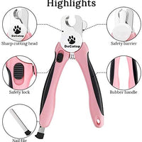 Dog Nail Clippers Pet Nail Trimmers Nail File Set Razor Sharp Blades Safety Guard Sturdy Non Slip Handles Professional Grooming Tool for Large and Small Animals Vet Recommended - BESTMASCOTA.COM