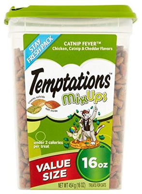 Salco Landon Tyler Temptations mixups Cat Treats (pollo, Catnip, Cheddar, 16 oz. – Pack de 3) - BESTMASCOTA.COM