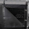 yotache - Funda para jaula de perro de doble puerta de 18 22 24 30 36 48 pulgadas, ligera de poliéster 600D para interior/exterior, duradera, impermeable, color gris - BESTMASCOTA.COM
