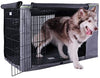 Petsfit Durable Double Door Polyester Dog Crate Cover with Mesh Window - BESTMASCOTA.COM