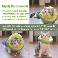 USAMS Collar ajustable para recuperación de gatos, lindo cono de cuello después de la cirugía, curación de heridas, recuperación de cirugía cono Elizabethan collares, borde suave para gatitos y gatos (1 paquete) - BESTMASCOTA.COM