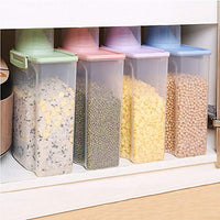 Contenedor de almacenamiento de alimentos para mascotas con taza de medición, boquilla de vertido y hebilla de sellado dispensador de alimentos para perros y gatos - BESTMASCOTA.COM
