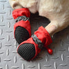 Rotanet - Botas de perro para interiores y exteriores, con dos correas de sujeción ajustables y suela suave antideslizante. Botas de perro perfectas para perros pequeños, 4 unidades... - BESTMASCOTA.COM