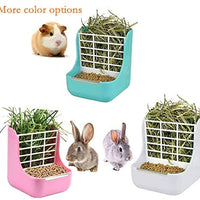 QSLQYB Rabbit Feeder Bunny Guinea Pig Hay Feeder, Hay Food Bin Feeder, Hay and Food Feeder Bowls Manger Rack for Rabbit Guinea Pig Chinchilla and Other Small Animals - BESTMASCOTA.COM