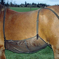 Tapetes antimoscas para caballo, mantas antimosquitos de elasticidad para exteriores, malla ajustable para proteger el vientre - BESTMASCOTA.COM