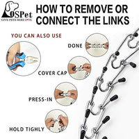 Collar profesional para perro con pinza de perro, tamaño ajustable con hebilla de liberación rápida de acero inoxidable, collar de perro con puntas cómodas, correa resistente - BESTMASCOTA.COM