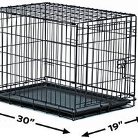 Jaula de metal para perros, con puerta simple o doble, plegable de New World - BESTMASCOTA.COM