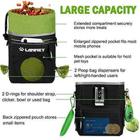 Bolsa de entrenamiento para perros pequeños a grandes, bolsa de entrenamiento para perros pequeños y grandes, bolsa de regalo para bocadillos para entrenamiento de recompensa, caminar, clip de metal, cinturón de cintura, correa de hombro, dispensador de b - BESTMASCOTA.COM