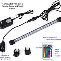 MQ 8 – 20 en sumergible LED luz de acuario, cambio de color tanque de peces luz con mando a distancia, IP68 cristal LED luces Bar, para pecera 10 – 35 pulgadas - BESTMASCOTA.COM