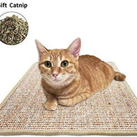 FUKUMARU - Alfombra rascadora para gatos, cuerda de sisal natural, para rascar el suelo - BESTMASCOTA.COM