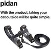 pidan - Juego de arnés y correa para gato a prueba de fugas, chaleco ajustable para gato con clip de metal, correa de 3.9 ft, ajuste cómodo para mascotas, gatitos, conejos, animales pequeños - BESTMASCOTA.COM