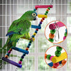 KATUMO 6 piezas de juguetes para loros de aves, columpio para pájaros, hamaca colgante colorida, campana, escalera para mascotas, juguetes para pájaros, loros, periquitos, conure, cacatiel, miynah, pájaros de amor - BESTMASCOTA.COM