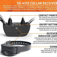 SportDOG Brand 425 - Collar electrónico con control remoto (500 yardas, estático, vibratorio y tono, impermeable, recargable, incluye nueva serie X) - BESTMASCOTA.COM