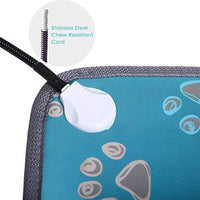 MAZORT Almohadilla de calentamiento para mascotas, para perros, de seguridad, eléctrica, con 2 cables ajustables resistentes a la temperatura para mascotas pequeñas y grandes - BESTMASCOTA.COM