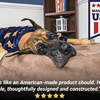 Big Barker 7" Pillow Top Orthopedic Dog Bed for Large and Extra Large Breed Dogs (Headrest Edition) - BESTMASCOTA.COM