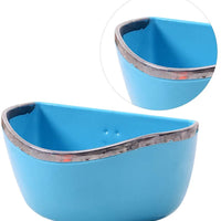POPETPOP Comedero para conejo, hámster, hámster, conejo, cobaya, hámster, hámster, conejo, alimentador para colgar, color azul - BESTMASCOTA.COM