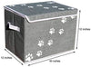 Feline Ruff - Caja de almacenamiento para juguetes de perro, tamaño grande Cesta de almacenamiento de juguetes para mascotas de 16.0 x 12.0 in con tapa. Cubo de lona plegable perfecto para juguetes y accesorios de gato. - BESTMASCOTA.COM