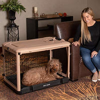 Pet Gear “The Other Door” 4 Door Steel Crate with Plush Bed + Travel Bag for Cats/Dogs - BESTMASCOTA.COM