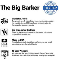Big Barker 7" Pillow Top Orthopedic Dog Bed for Large and Extra Large Breed Dogs (Headrest Edition) - BESTMASCOTA.COM