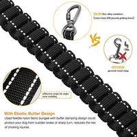 Correa para perro resistente, especialmente para perros grandes de hasta 150 libras, 6 pies, reflectante para entrenamiento, absorción de golpes, correa elástica con hebilla para cinturón de seguridad de coche, 2 asas acolchadas para control adicional - BESTMASCOTA.COM