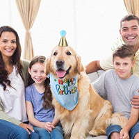 Blaoicni Dog Birthday Bandana Hat Scarf Party Supplies - BESTMASCOTA.COM