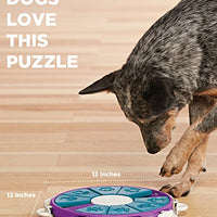 Nina Ottosson Dog Twister Advanced Dog Puzzle Toy - El estimulante juego de dispensación de dulces para cajas de juguetes de perros inteligentes, OS, Púrpura - BESTMASCOTA.COM