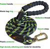 iYoShop Durable Dog Leash Pet Rope Leash Thick Durable Nylon Rope Leash with Soft Padded Handle and Light Weight Training Leash for Small Medium Large Dogs - BESTMASCOTA.COM