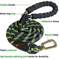 iYoShop Durable Dog Leash Pet Rope Leash Thick Durable Nylon Rope Leash with Soft Padded Handle and Light Weight Training Leash for Small Medium Large Dogs - BESTMASCOTA.COM