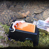 Wontee Reptile Hideout Box Humidificador Cuevas Suministro de Agua Oculto con Fregadero Cuenca para Lizards Tortugas Reptiles Anfibios Pequeña Serpiente - BESTMASCOTA.COM