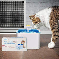 Around Pet Filtro de repuesto para fuente de gato, 12 paquetes con 2 cepillos de limpieza - BESTMASCOTA.COM