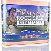 Lecho de sal del Himalaya comprimido para caballo, vaca, cabra, etc. Hecho de sal del Himalaya especialmente seleccionada de mayor calidad – Minerales distribuidos uniformemente – 100% puro y natural - BESTMASCOTA.COM