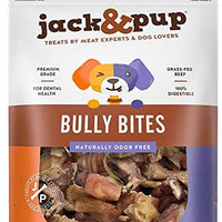 Jack&Pup Premium Grado libre de olor Bully Bites Dog Treats, (Value Pack) – All Natural Gourmet Dog Treat Chews – Fresh and Savory Beef Flavor - BESTMASCOTA.COM