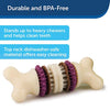 PetSafe Busy Buddy Bristle Bone Chew Toy for Dogs – Strong Chewers – Helps Clean Teeth – Extra Small, Small, Medium, Large - BESTMASCOTA.COM