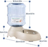 Mingzheng - Juego de alimentador automático de alimentos y agua con cepillo para rebanar con temporizador digital para gatos y perros pequeños, solución para mascotas, fácil de desmontar/limpiar/montar/rellenar - BESTMASCOTA.COM